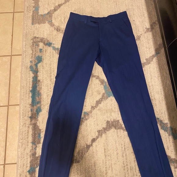 Kenneth Cole Skinny-fit ready Flex Shiny Suit